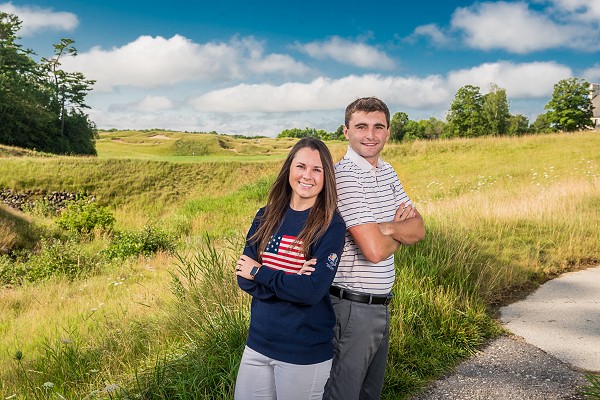 Lakeland University graduates at Whistling Straits, as they are both working for 2020 Ryder Cup.