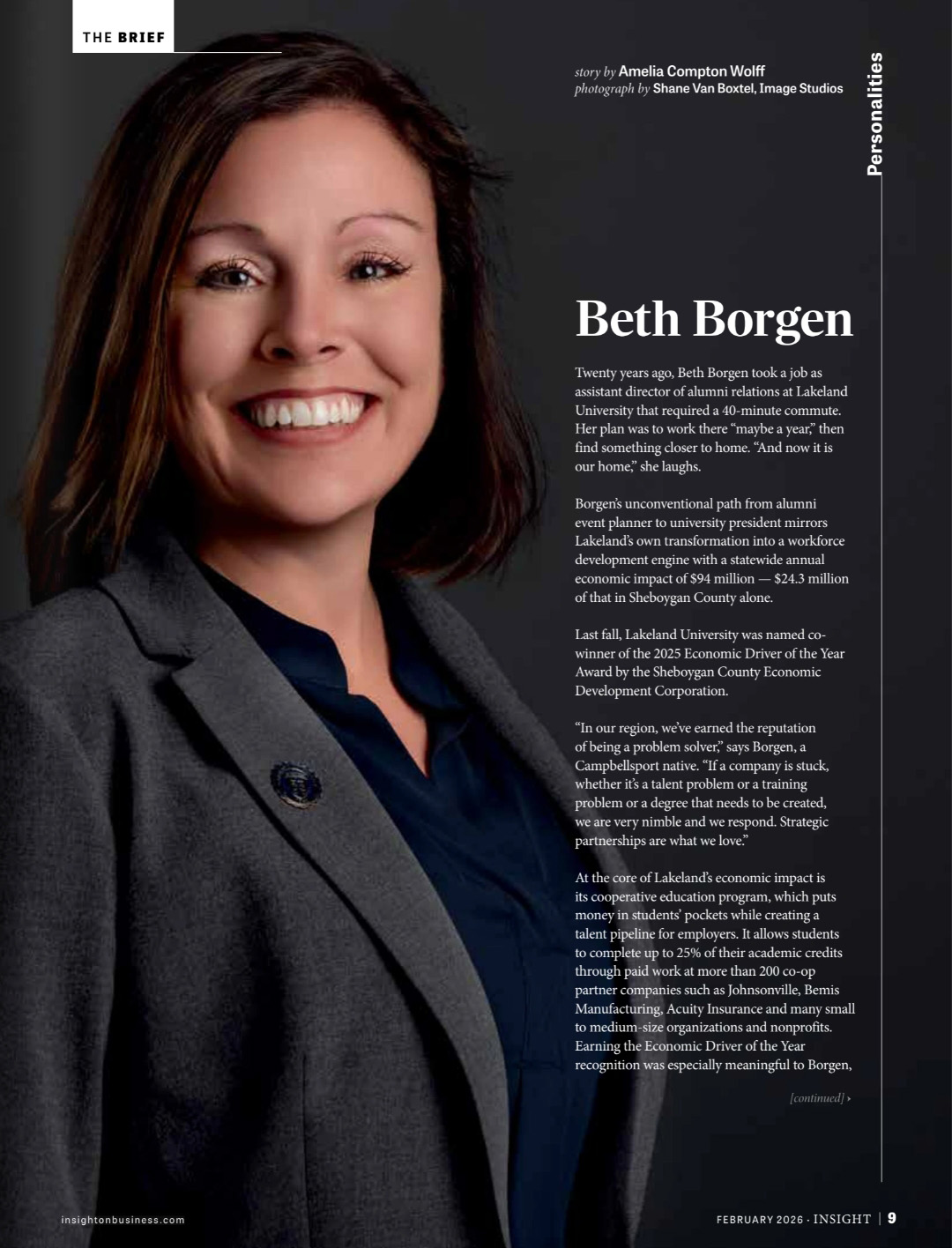 President Borgen Featured In Insight on Business