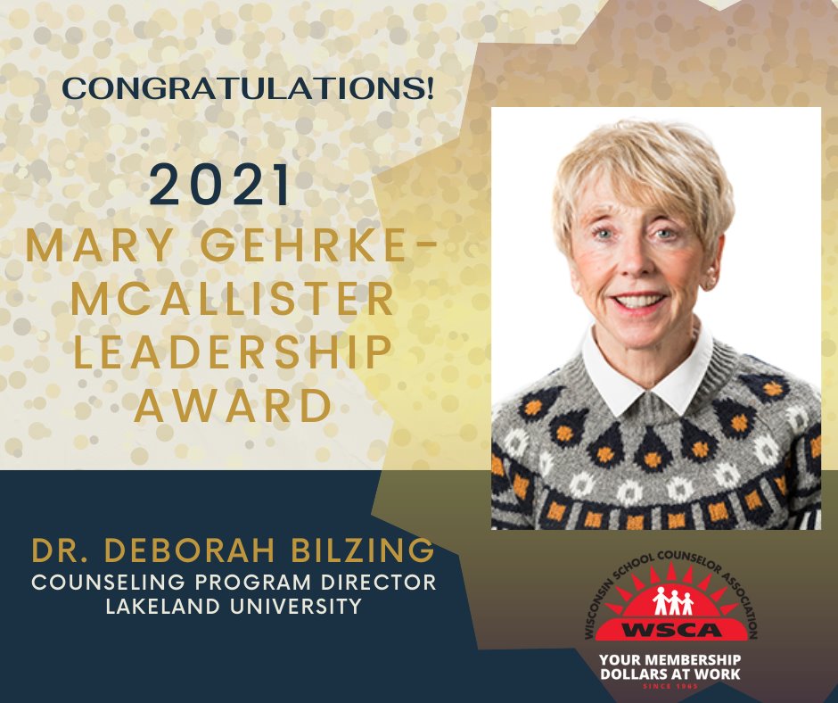Bilzing receives state counseling group’s leadership award