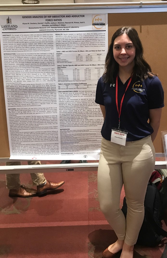 Exercise science students present at international conference