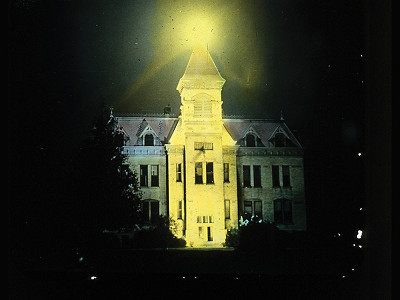 <p>Old Main at night.</p>