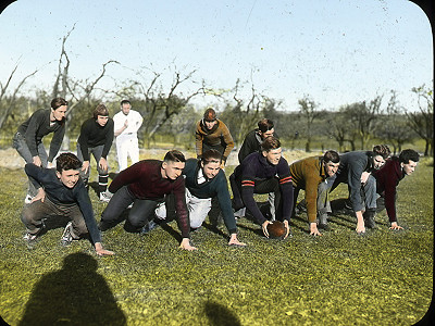 <p>Football has a long history at Lakeland - even before padding.</p>