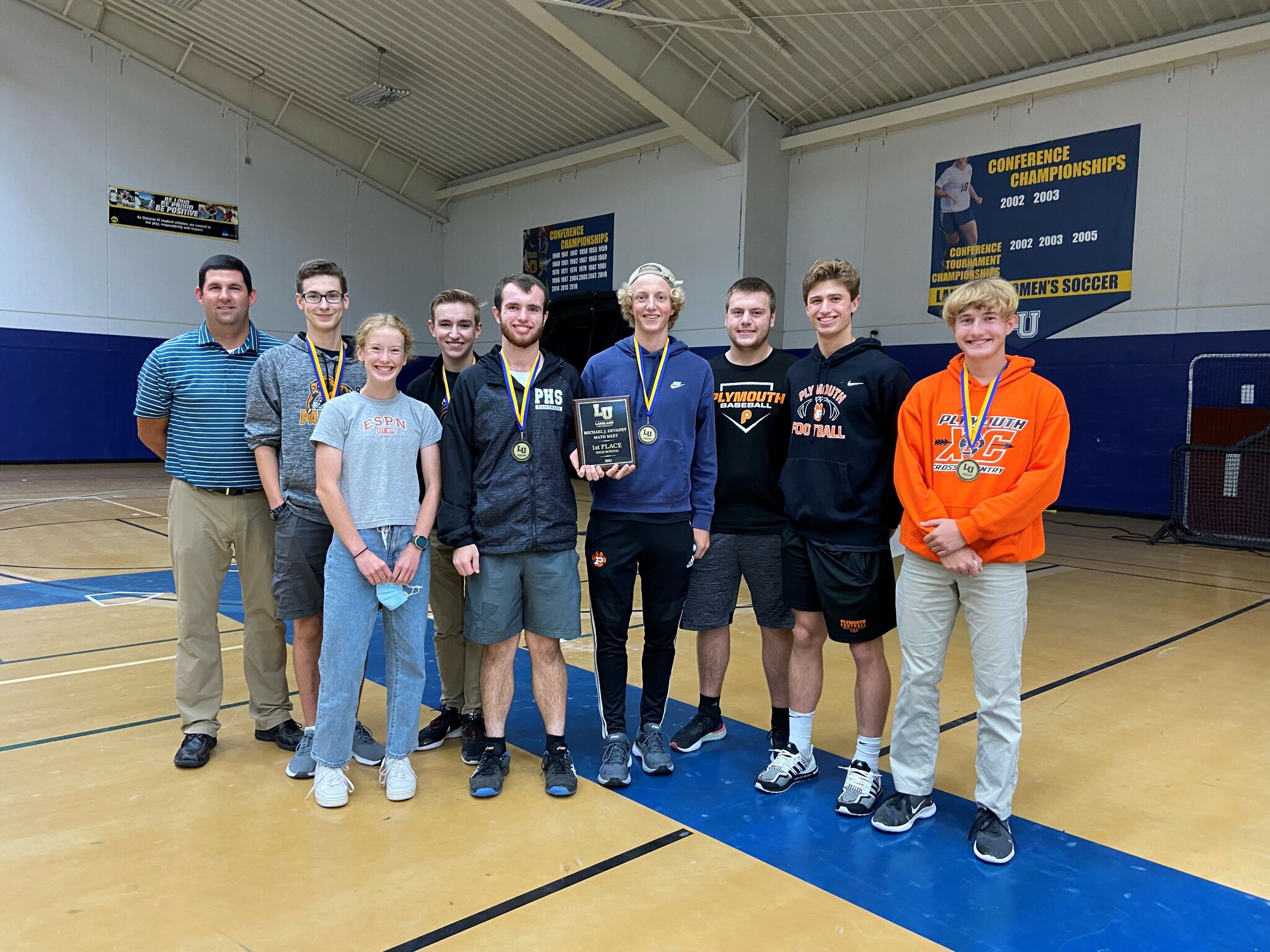 Plymouth High School teams wins Lakeland Math Meet