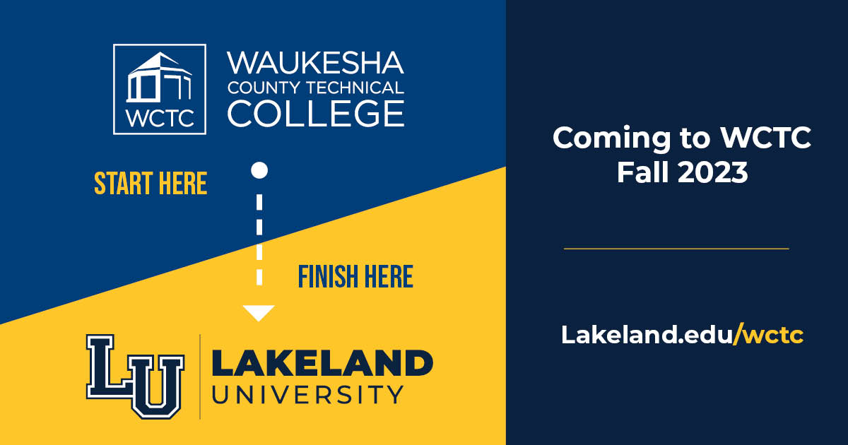 Waukesha County Technical College to welcome Lakeland University-Waukesha Center to Pewaukee campus